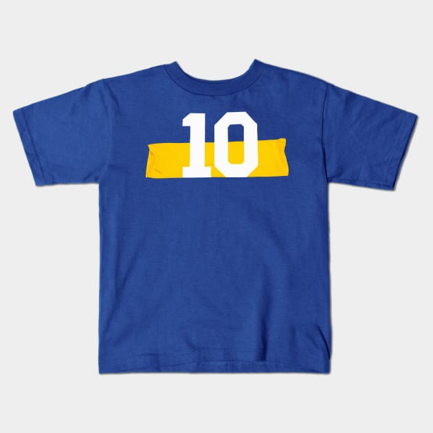 Diego Armando Maradona 10 Kids T-Shirt by Paskwaleeno